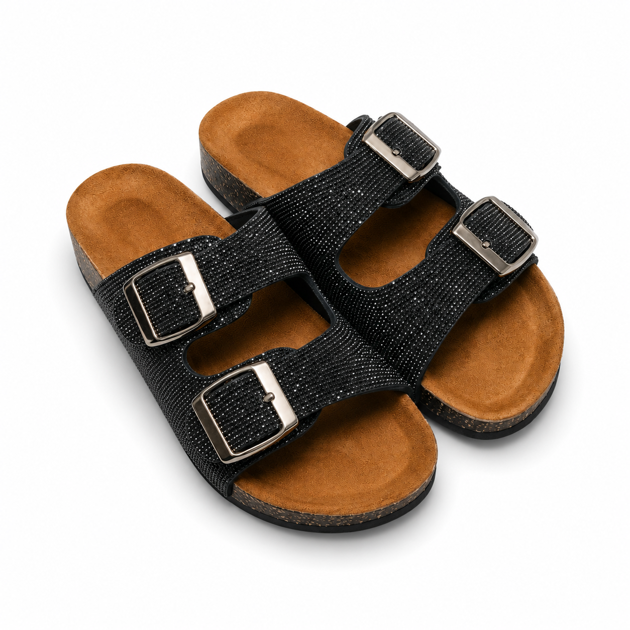Boho slide-black